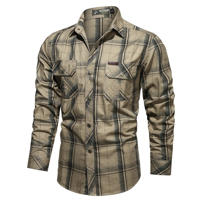 Camisa de Homem Plaid Elegance