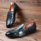Mocassins de Couro Genuíno Pelle-Alligatore