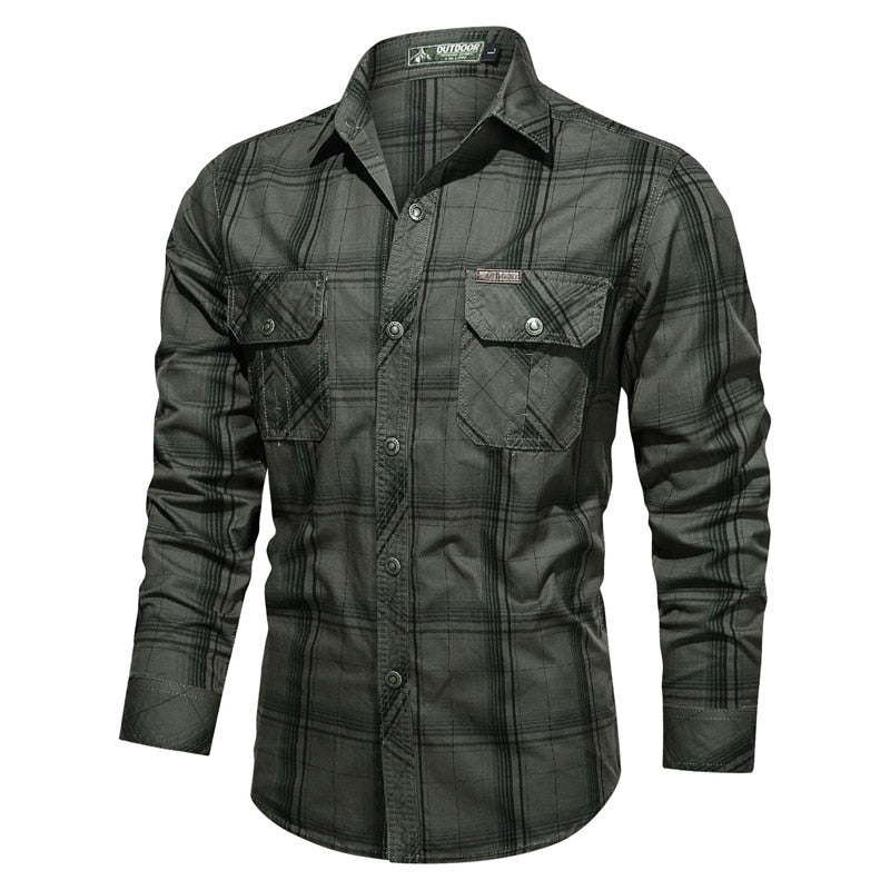 Camisa de Homem Plaid Elegance