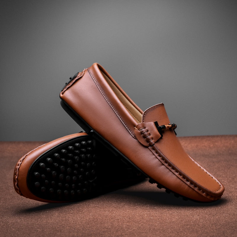 Mocassins de Couro Genuíno Vinthentic Italiano