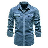 Camisa de Botão em Corduroy para Homens Divito
