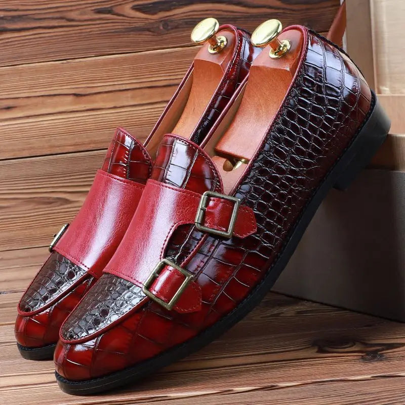 Mocassins de Couro Genuíno Pelle-Alligatore