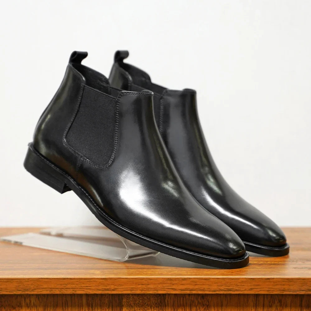 Botas Chelsea de Couro Genuine Leandro Bassano