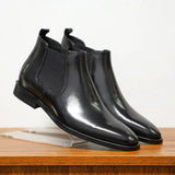 Botas Chelsea de Couro Genuine Leandro Bassano