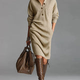 AMELIA - Vestido Midi de Malha Elegante