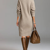 AMELIA - Vestido Midi de Malha Elegante