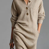 AMELIA - Vestido Midi de Malha Elegante