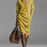 AMELIA - Vestido Midi de Malha Elegante