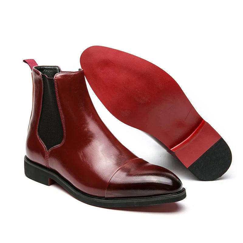 Botas Chelsea de Couro Annibale Carracci