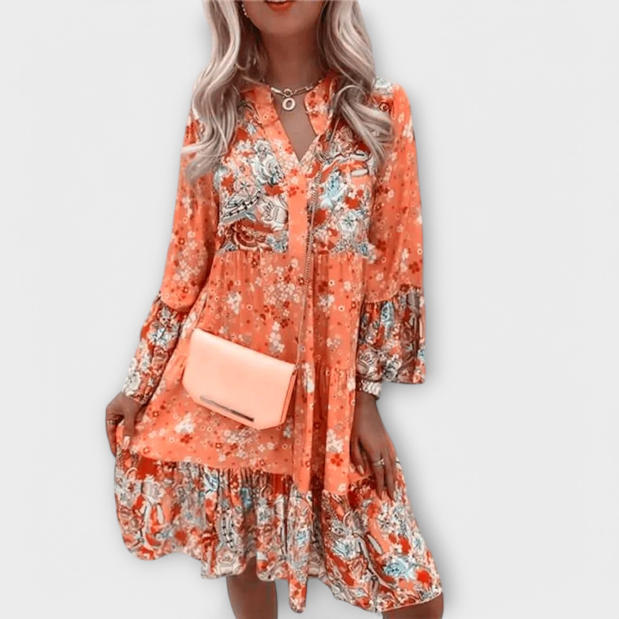 Valer - Vestido Boho A-Linha de Verão