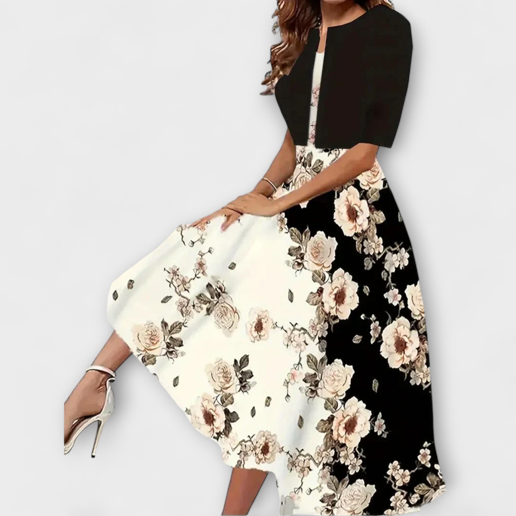 Vestido Midi Feminino com Blazer
