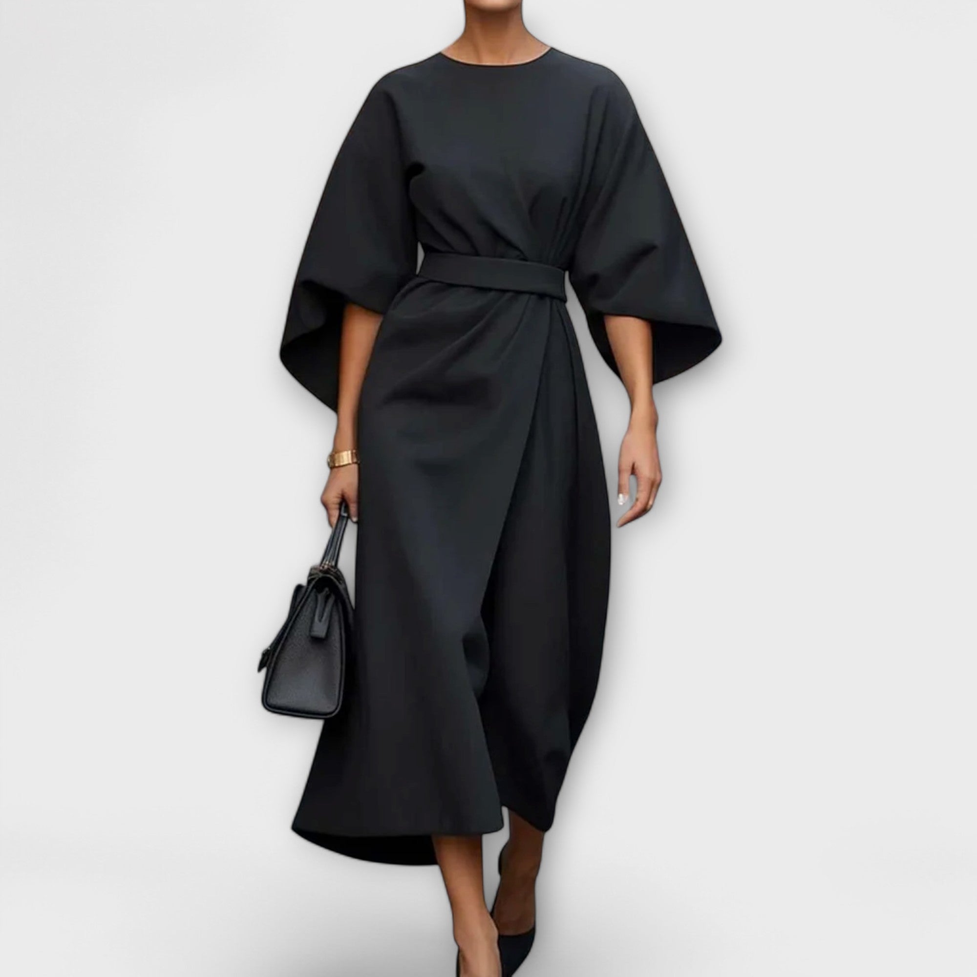Vestido elegante com mangas