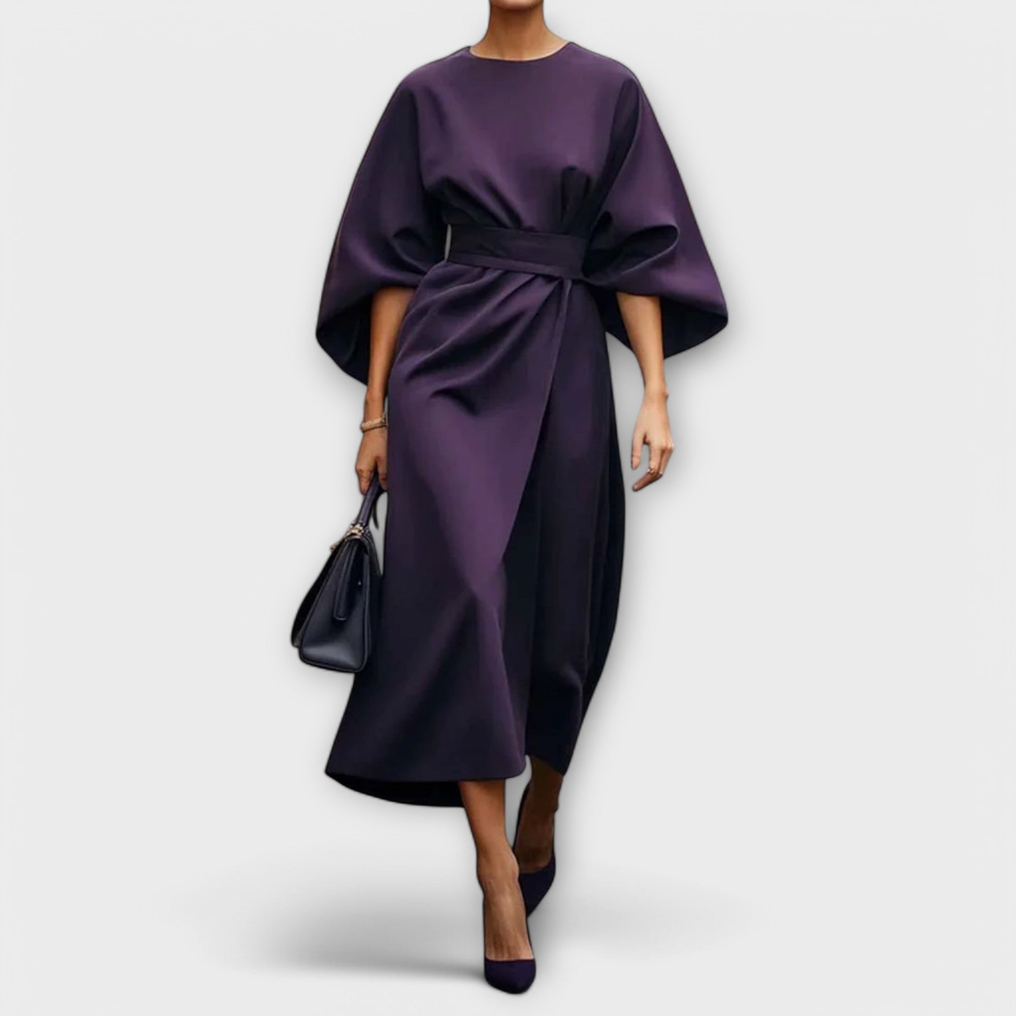 Vestido elegante com mangas