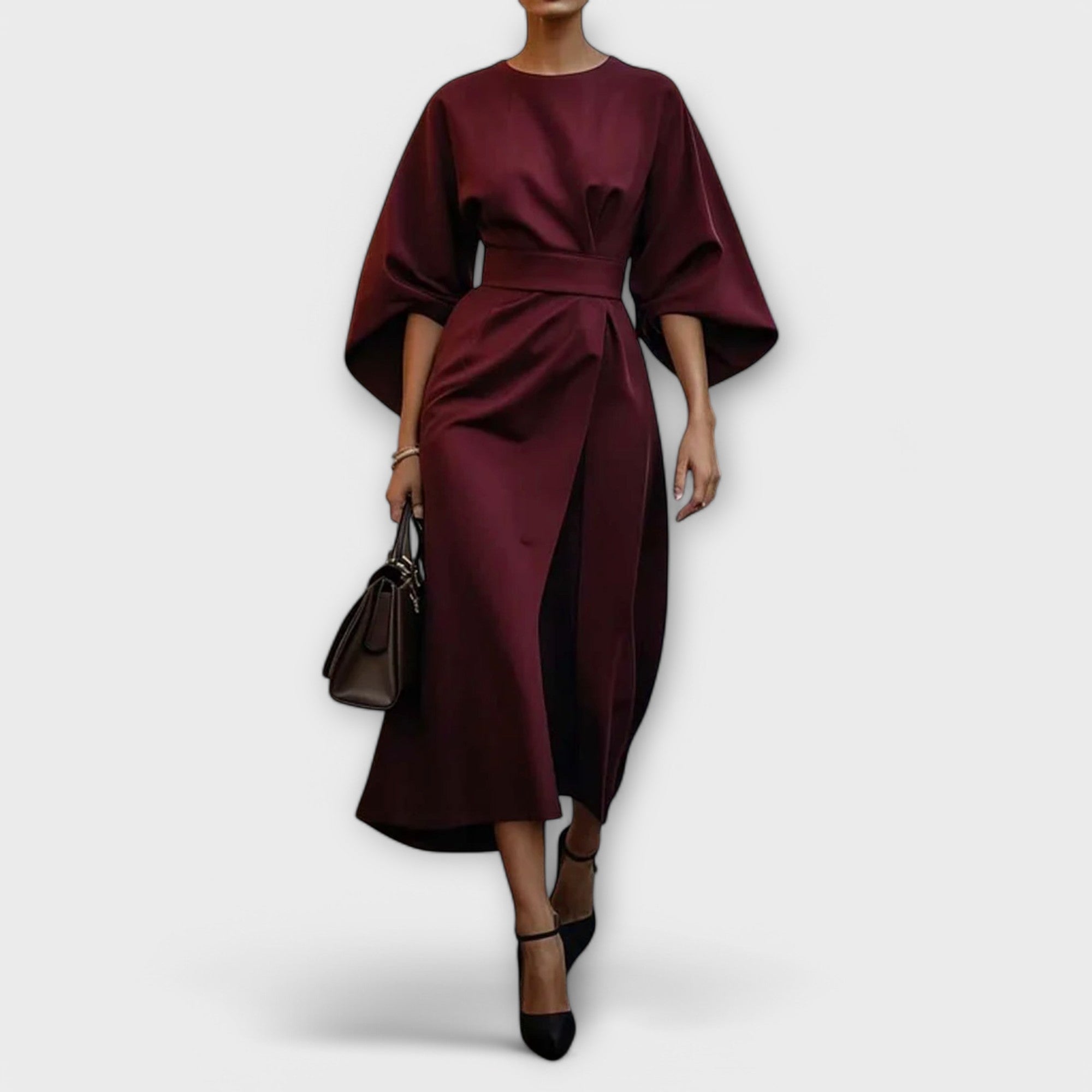 Vestido elegante com mangas
