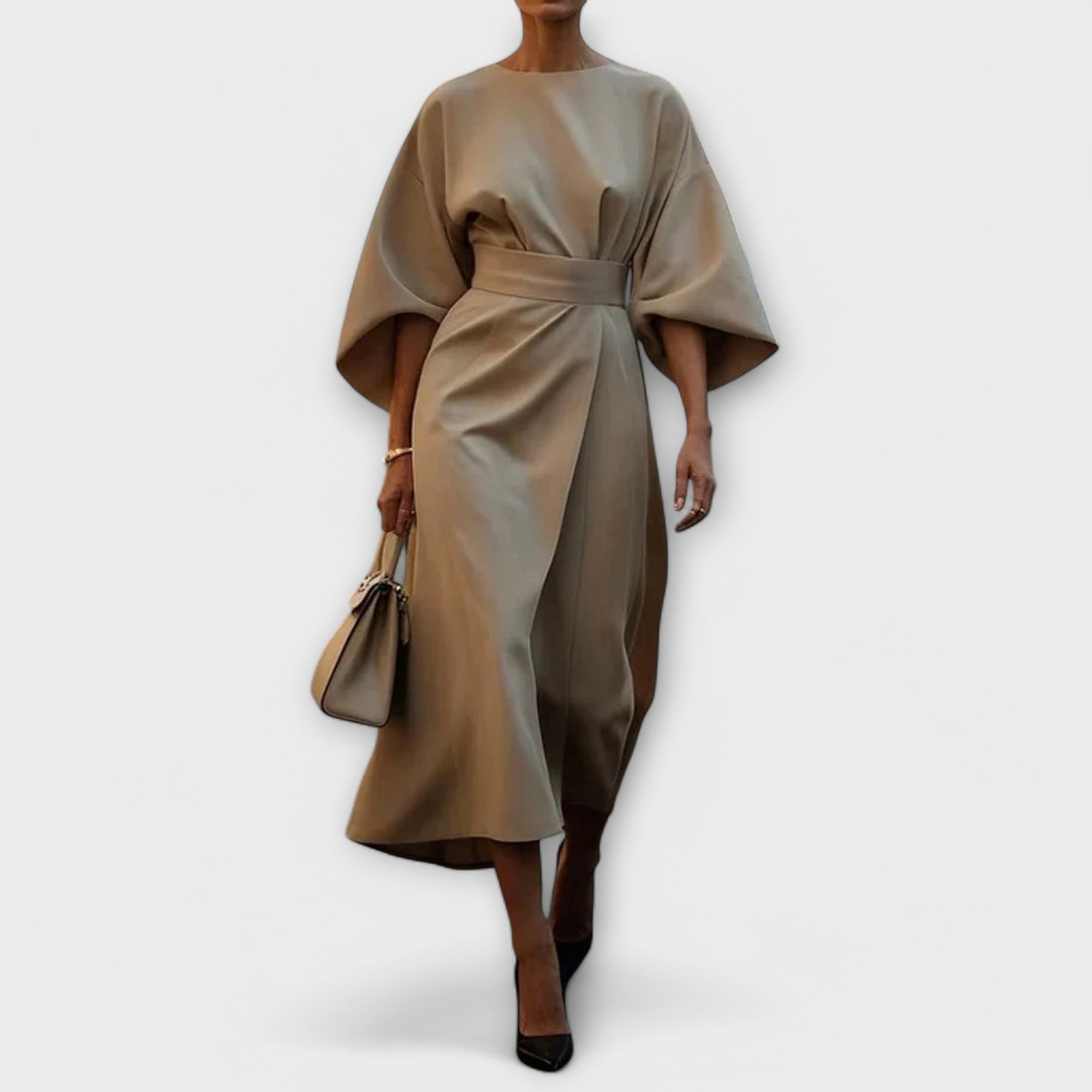 Vestido elegante com mangas