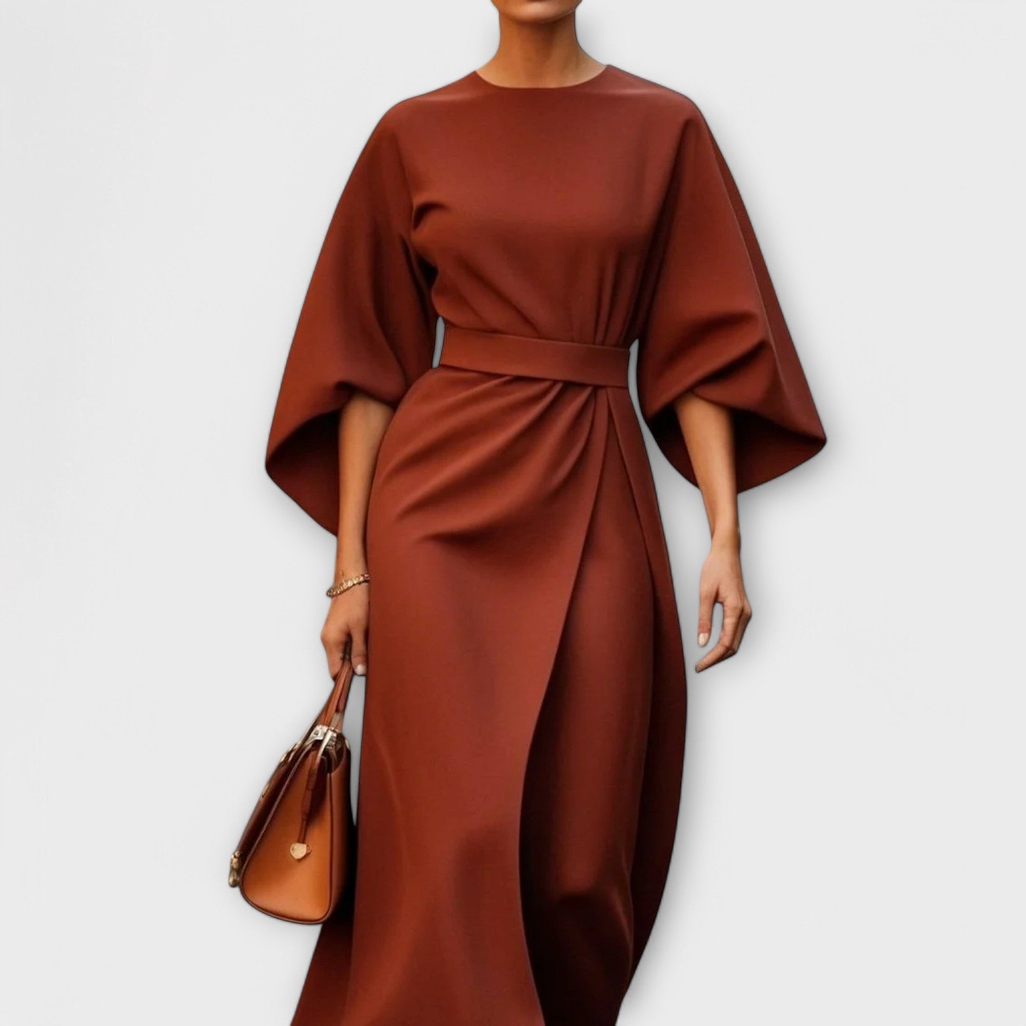 Vestido elegante com mangas