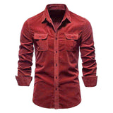Camisa de Botão em Corduroy para Homens Divito