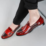 Mocassins de Couro Genuíno Pelle-Alligatore