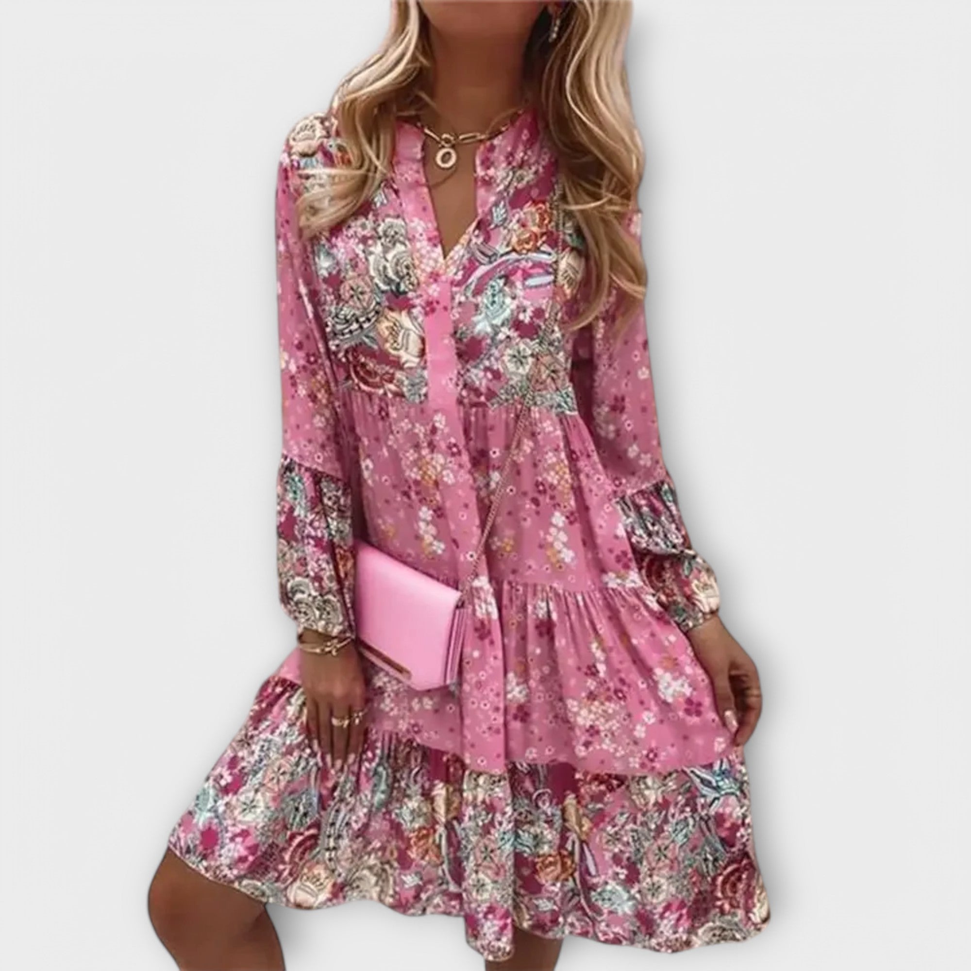 Valer - Vestido Boho A-Linha de Verão