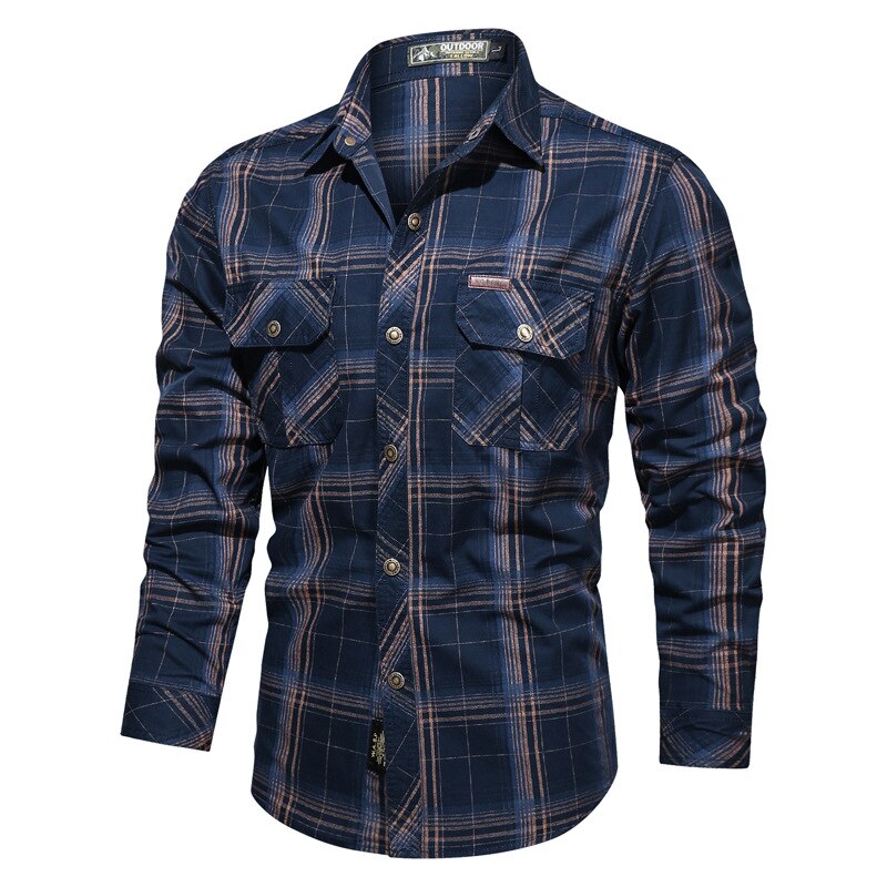 Camisa de Homem Plaid Elegance