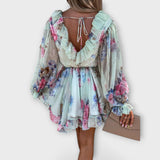 Vestido Mubil com Estampa de Flores