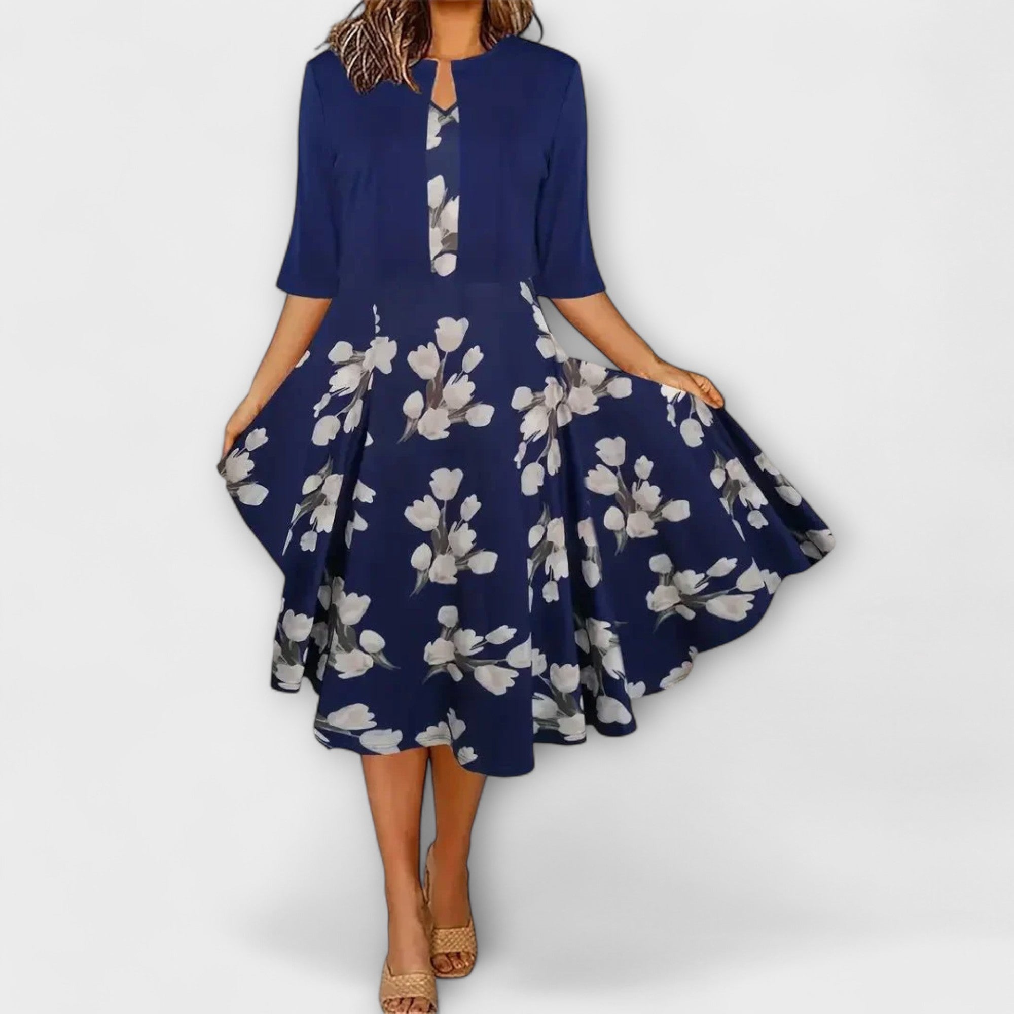 Vestido Midi Feminino com Blazer