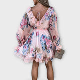 Vestido Mubil com Estampa de Flores