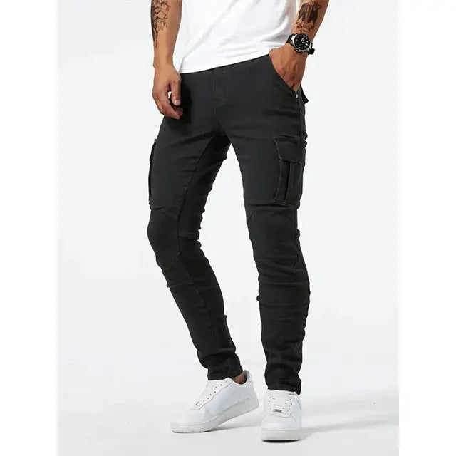 Calça Cargo Belmont de Sarja Denim