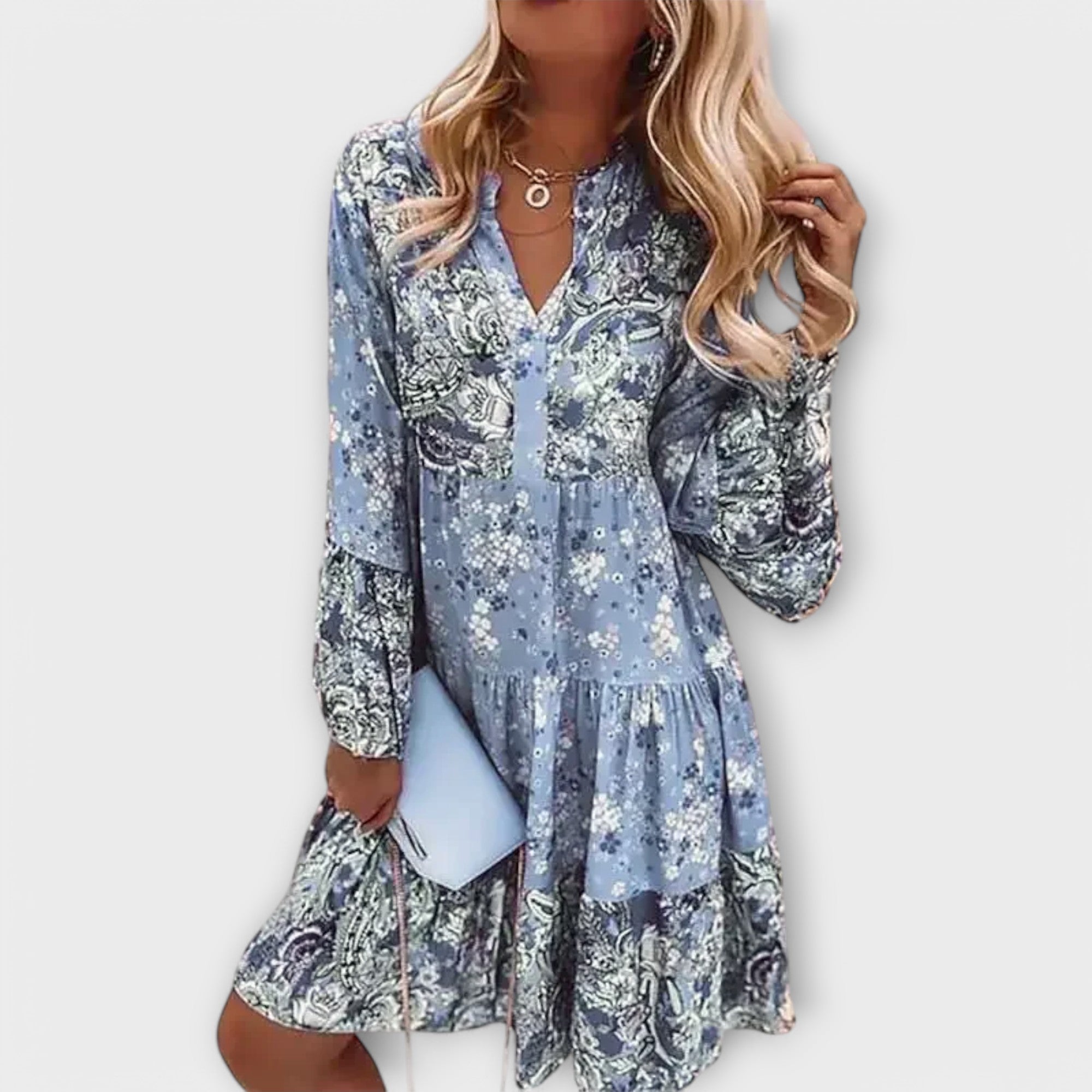 Valer - Vestido Boho A-Linha de Verão