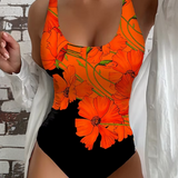 Lucy - Fato de banho elegante com estampado floral
