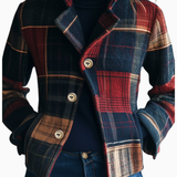 Joyce | Casaco de Lã com Padrão Xadrez