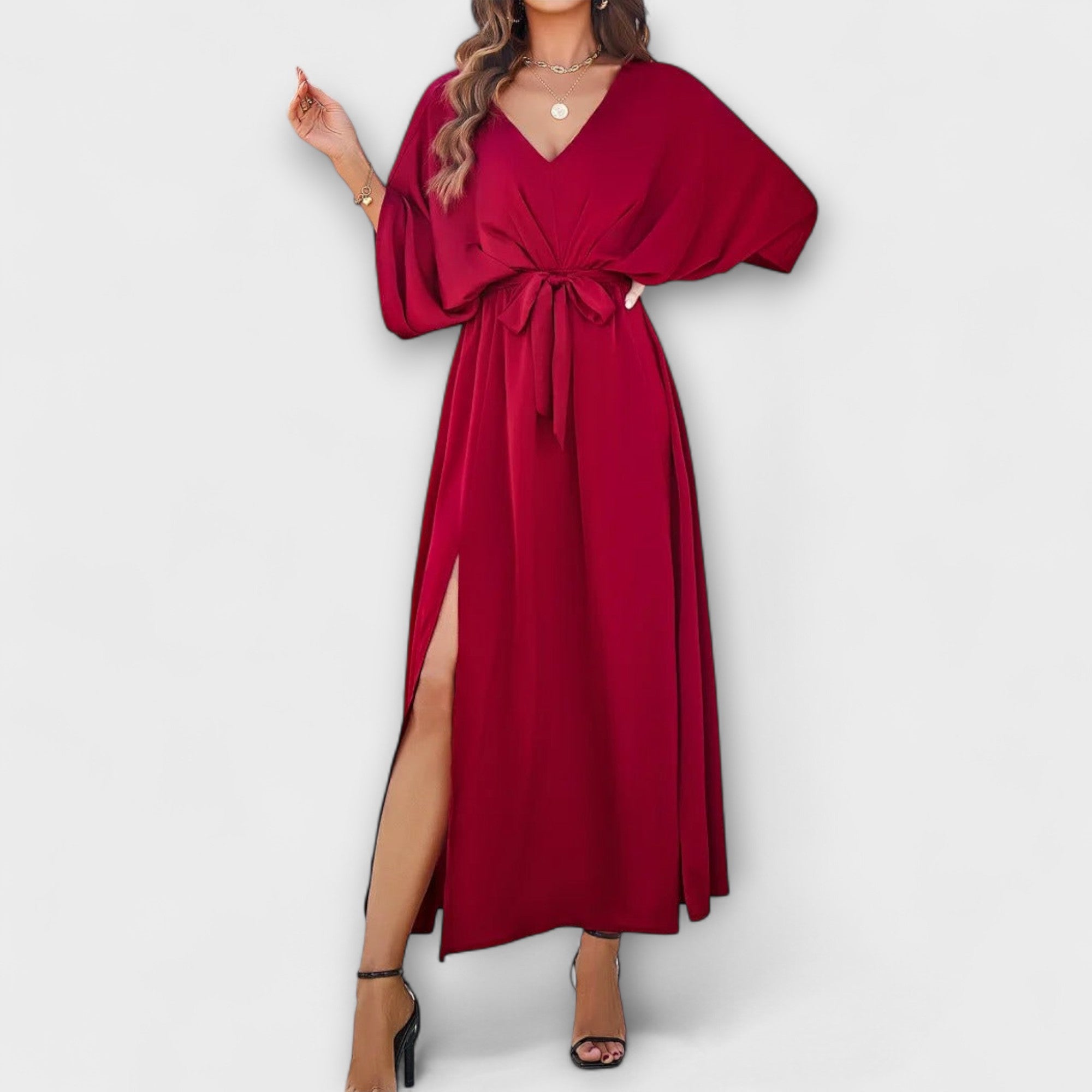 Sabrina - Vestido Maxi com Decote em V