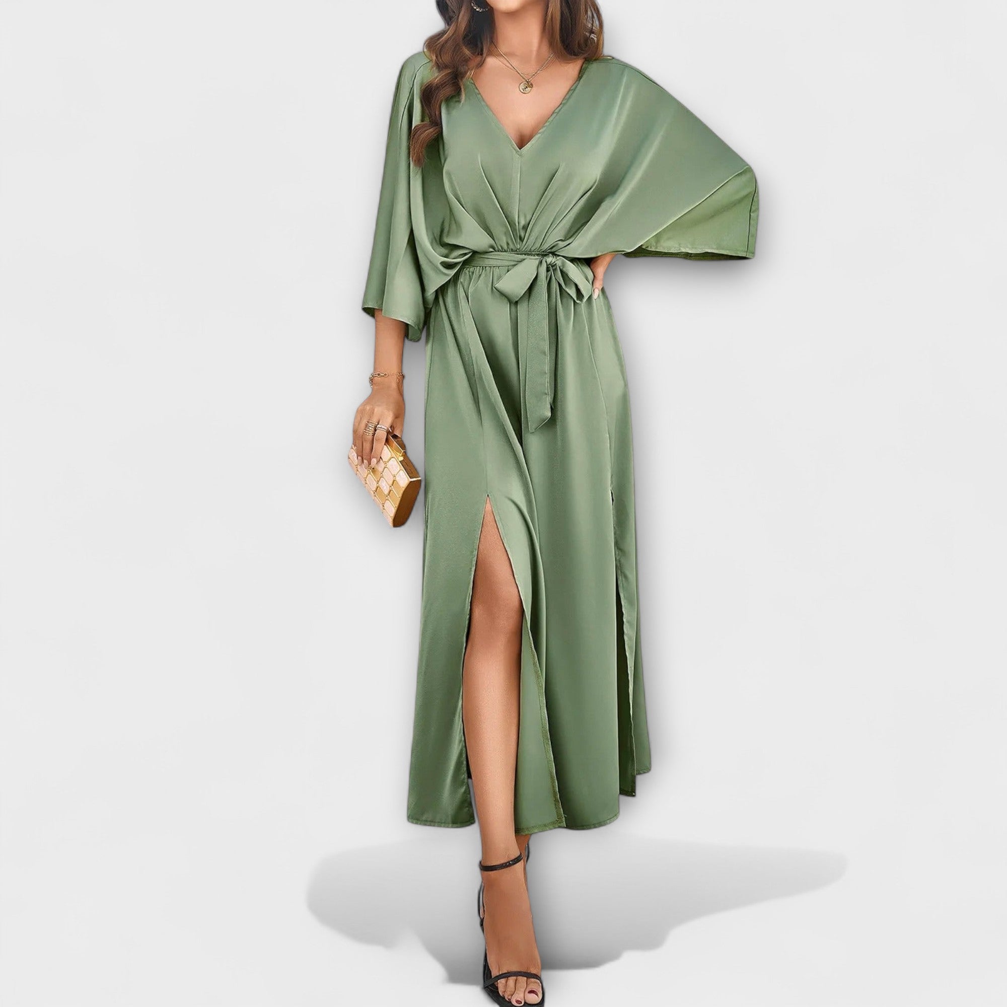 Sabrina - Vestido Maxi com Decote em V