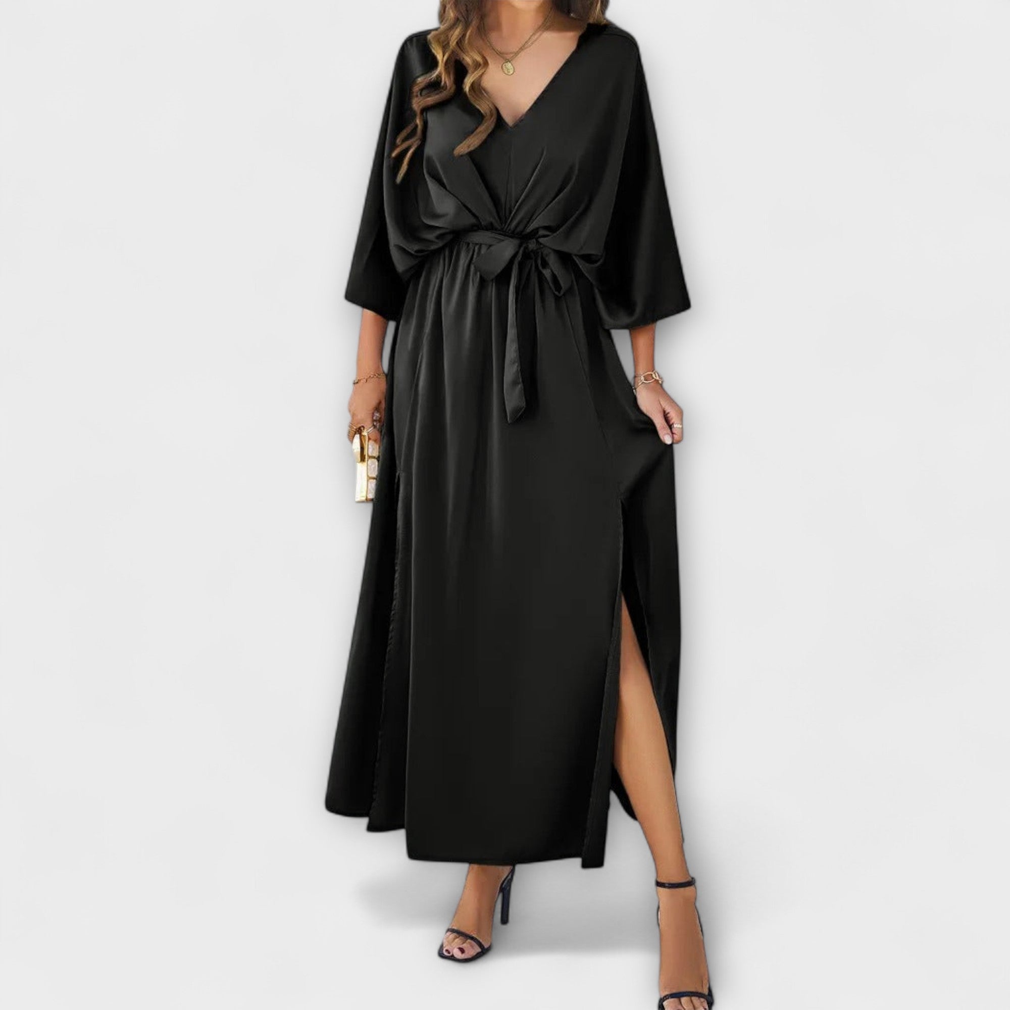 Sabrina - Vestido Maxi com Decote em V