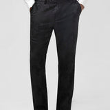 Fato Masculino em Jacquard Azul Escuro com Lapela de Pico em 3 Peças