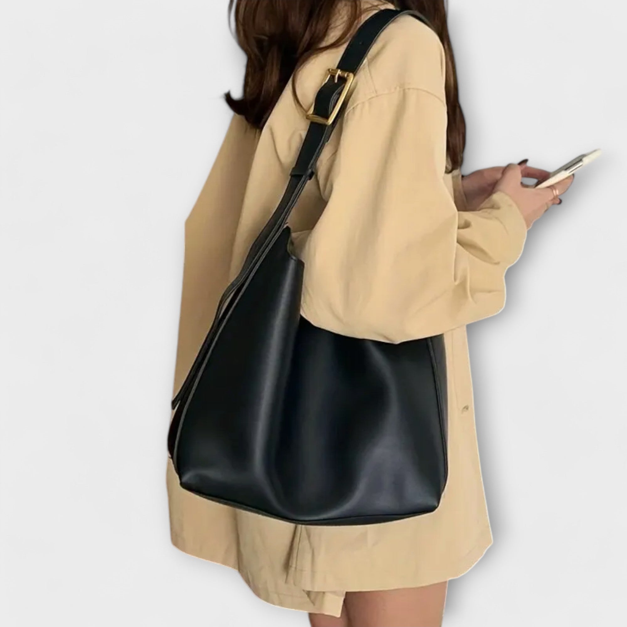 Eline – Elegante Bolsa de Ombro em Couro