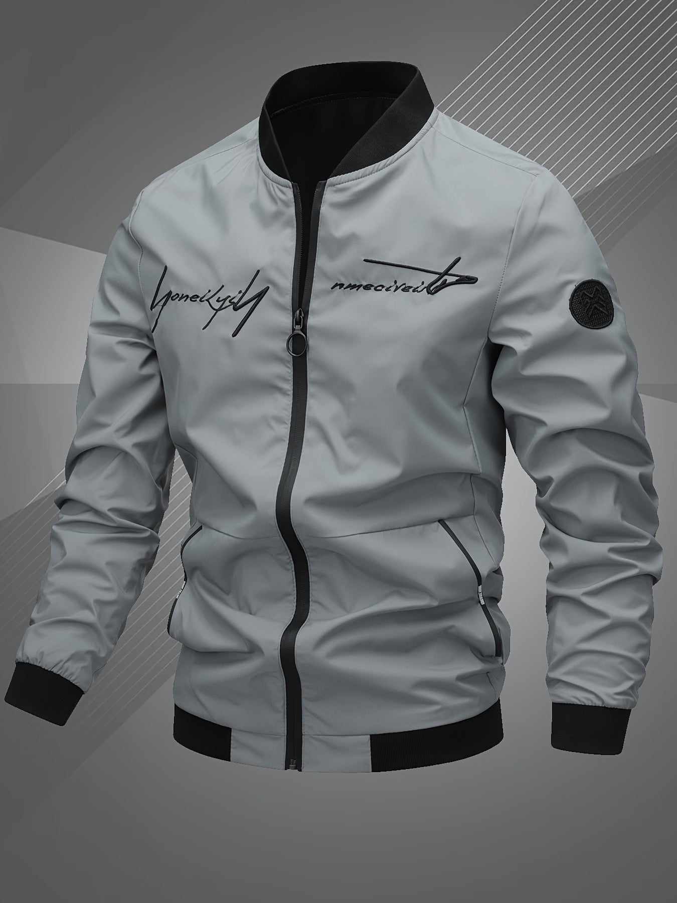 Hammond – Casaco Bomber Casual com Mangas Longas