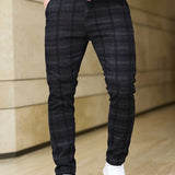 Calças Slim-Fit em Xadrez Flavio Santoro