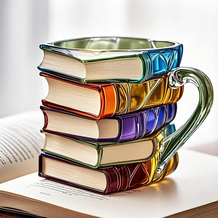 Caneca vitral ColorMug artística em vidro multicolor