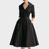 Vestido midi Isabela – Elegância Atemporal