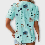 Blusa moderna com decote em V