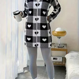 Casaco xadrez Melina suave e aconchegante