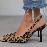 Maïssa | Sapatos de Salto Leopardo com Tira