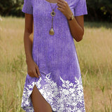 Linnea – Vestido Fashion com Mangas Curtas