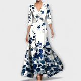 Vestido Elegante com Design de Mangas para Mulheres