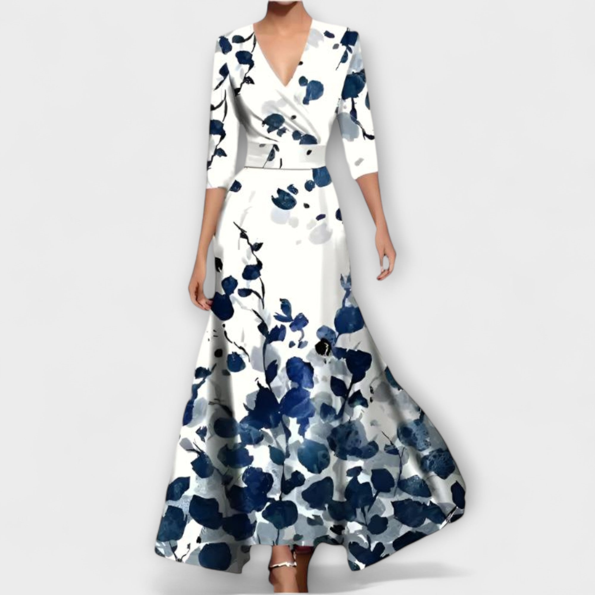 Alma - Vestido Feminino Elegante com Manga