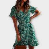 Vestido Boho Korte em Verde