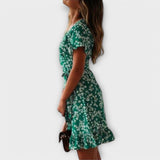 Vestido Boho Korte em Verde