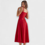 Zipporas - Vestido bustier detalhado com estampa moderna de flores de primavera