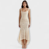 Renske - Vestido Longo com Corset Elegante e Refinado